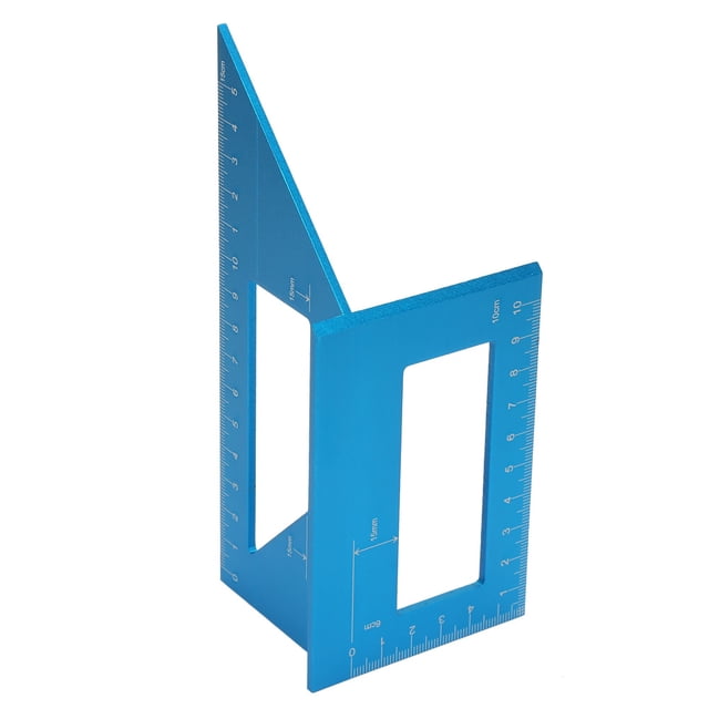 Aluminum Alloy Angle Ruler Marking Gauge Woodworking Tool for 45/90 Degree Measurement Professionals