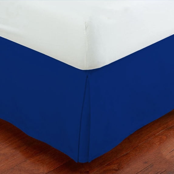 Fancy Collection 14” Inch Drop Tailored Pleated Bed Skirt Twin Size Solid Royal Blue New