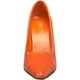 Highest Heel CLASSIC-ORGK-6 4 Po Classique Pompe Simple en Orange PU Enfant - Taille 6 – image 2 sur 7