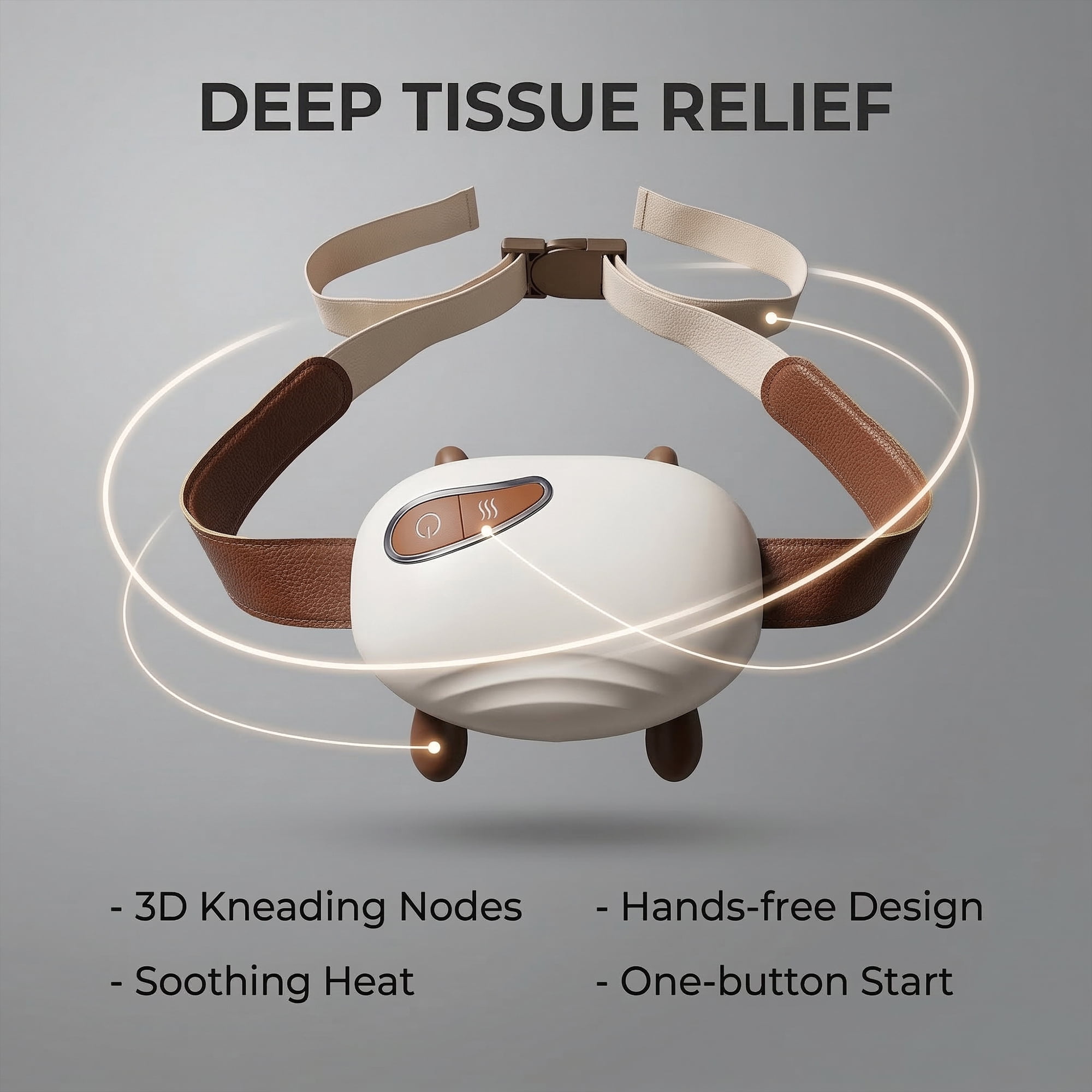 4D Bionic Neck Massager with Heat, Wireless Neck and Shoulder Massager for Pain Relief Deep Tissue, Portable Real Touch Shiatsu Hand Massager, Rechargeable Cervical Electric Massager for Home Office