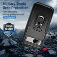 thumbnail image 3 of KOMI pour Google Pixel 8a, Étui avec Protecteur d'Écran, Béquille Anneau Réglable à 360 Intégré, Protection Militaire, Armure Antichoc - Vert, 3 of 5