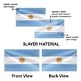thumbnail image 2 of Livetty Double Sided 3 layers Flags 4.85x8 Ft Argentina Flags Banner for Yard Decoration Garden Display For World Soccer Play, 2 of 8