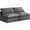 Gray, variant on Meridian Furniture Plush Standard Cream Velvet Modular Armless Sofa