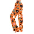 thumbnail image 2 of Zydvens Women Halloween Pajama Pants Wide Leg Lounge Wear with Pockets Soft Elastic Waist Drawstring Sleepwear Bottoms Plaid Pumpkin Fall Harvest Costume Cosplay Gift S-3XL, 2 of 7