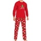 thumbnail image 1 of Pijama de dos piezas con pantalón navideño de manga larga a rayas para hombre Pompotops  oipoqjl8993, 1 of 9