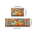 thumbnail image 3 of GFHFHITJ Fall Kitchen Rug and Mat Set 2pcs Thanksgiving Autumn Pumpkin Kitchen Mats for Floor Non-Slip Washable Sink Mats for Home Holiday Decorations Get 50% off, 3 of 6