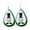 Multicolor, variant on Valentine's Day Gifts for Woman Women Fashion St. Patrick'S Day Green Drop Shape Printing Earrings Ear Studs Multicolor L