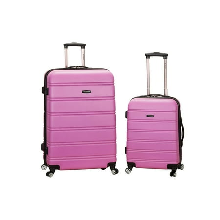 20", 28" 2Pc Expandable Abs Spinner Set, Pink
