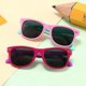 thumbnail image 4 of Gafas de sol polarizadas flexibles de goma KAIYANG para niños y bebés morado y amarillo, 4 of 5