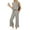Gray, variant on UVN Outfit Sets for Women Summer Sleeveless Tops And Pants Sweatsuits Casual 2 Piece Tracksuit Lounge Set