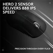 Logitech G PRO X SUPERLIGHT 2c wireless gaming mouse, 51 g pro-grade compact mouse with 5 programmable buttons, USB-C charging, 44K DPI sensor, up to 8 kHz polling for PC/Mac, Black