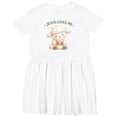 thumbnail image 3 of Inktastic Jesus Loves Me Lamb Girls Toddler Dress, 3 of 5