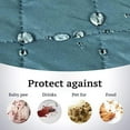 thumbnail image 4 of SHANNA Sofa Covers for Loveseat, Water Repellent Reversible Quilted Sofa Slipcovers, Non Slip Sofa Covers 2 Seater, Furniture Protector with Elastic Strap for Pets Kids Dog Cat, Gray Blue, 2-Seater, 4 of 7