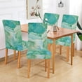 thumbnail image 4 of Marble Texture Dining Chair Covers Set of 4, Stretch Kitchen Chair Slipcover Washable Removable Chair Covers Protector for Dining Room, Hotel and Ceremony, 4 of 5