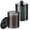 Black, variant on 2 Pack Bathroom Jars with Lids Set for Cotton Swabs, Balls, Pads, Floss Picks,10oz-12oz Plastic Canisters Restroom Bedroom Vanity Organizer(Black)