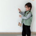 thumbnail image 3 of GYRATEDREAM Toddler Boys Girls Polar Fleece Vest Jacket Kids Sleeveless Full Zip Warm Lightweight Coat Outwear with Pockets Children Fall Winter Clothes Green for 2-11Y, 3 of 4