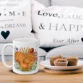 thumbnail image 5 of WIRESTER 11oz 325ml Ceramic Tea Cup Coffee Mug With Handgrip For Gift, Birthday, Anniversary, Christmas - Cochin Chicken Wild Flowers, 5 of 7
