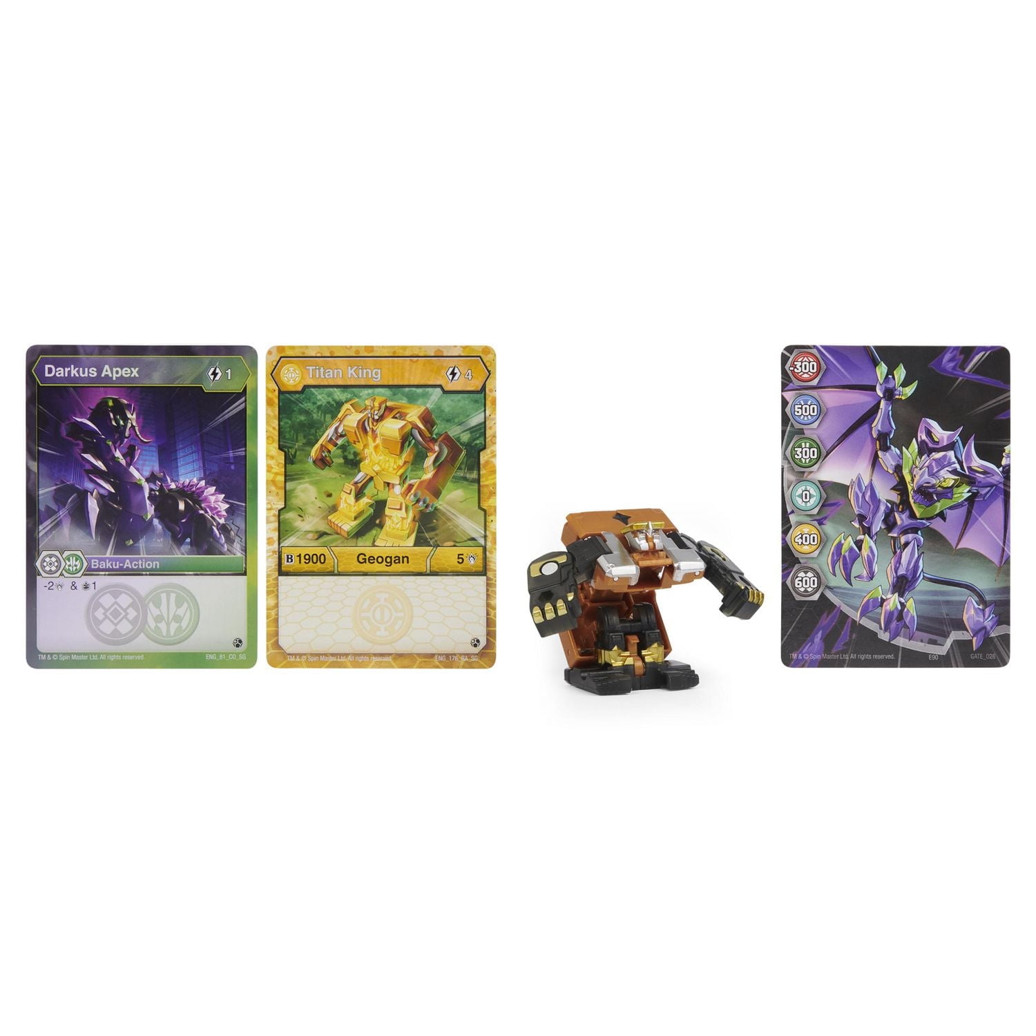 Bakugan Geogan, Titan King, Geogan Rising Collectible Action Figure and Trading Cards