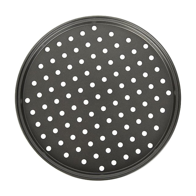 Bandeja para Pizza con revestimiento antiadherente, bandeja perforada de acero al carbono, bandeja para Pizza, para la cocina, para fiesta de barbacoa 245cm Baoblaze Bandeja para pizza Bandeja para verduras