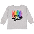 thumbnail image 3 of Inktastic Happy One Hundred Days of School Math Blocks Boys or Girls Long Sleeve Toddler T-Shirt, 3 of 5