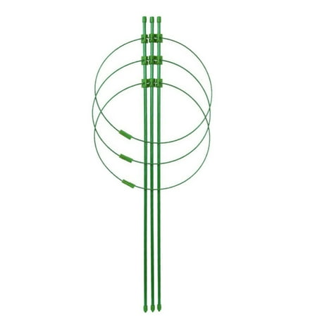 

Buodes Multi Tool Plant Support Ring Adjustable Plant Trellises Garden Basket Plant Fixed Climbing