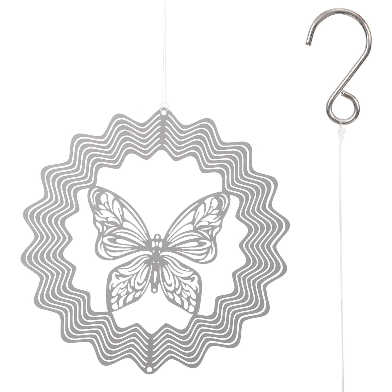 Wind Spinner for Garden 3D Metal Wind Spinner Rotating Wind Chime