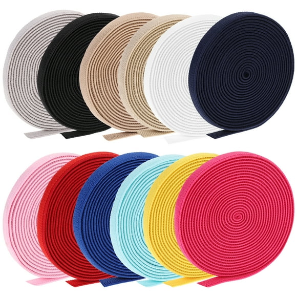 12Pcs Clothing Elastic Bands Widen Elastic Straps Sewing Elastic Straps High Elasticity Bands