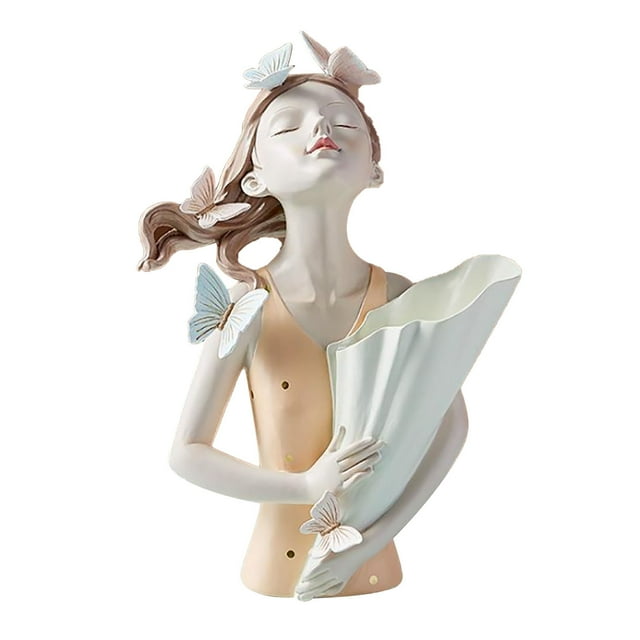 Girl's Ornaments With Bows And Vases Flower Arrangement Decoration