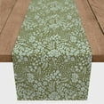 thumbnail image 3 of Creative Products Green Dainty Floral 16 x 72 Cotton Twill Table Runner, 3 of 3