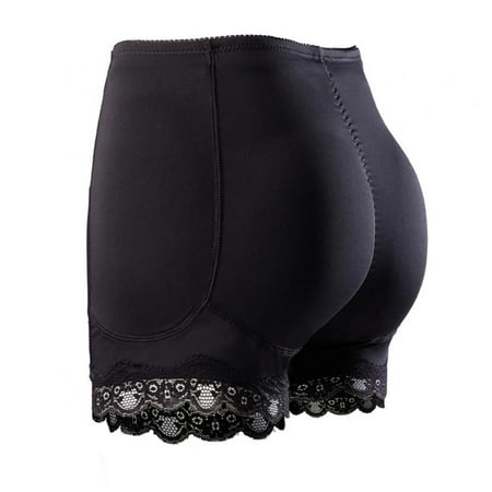 Baywell Butt Lifter Hip Enhancer Pads Underwear Shapewear Lace Padded Control Panties Shaper Booty Fake Pad Briefs Boyshorts Black S-6XL