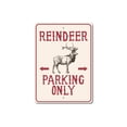 thumbnail image 2 of Reindeer Parking Novelty Decor, Metal Wall Sign - 10x14 Inches, 2 of 4