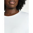 thumbnail image 5 of Terra & Sky Women's Plus Size Crewneck Tee with Short Sleeves, Sizes 0X-5X, 5 of 5