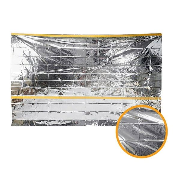 Emergency Survival Blanket Insulation Thermal Reflective Mylar Sheet For Outdoor First Aid Camping 98Inch X 39Inch