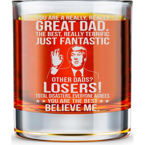 Vaso para beber BETHEGIFT Whisky Papa Rock Glass de 10 oz