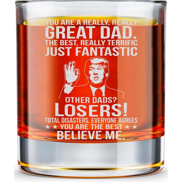 Vaso para beber BETHEGIFT Whisky Papa Rock Glass de 10 oz