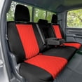 thumbnail image 2 of For 2022 – 2024 Dodge RAM 1500 FH Group Neoprene Waterproof Custom Fit Car Seat Covers  - Rear Red, 2 of 5