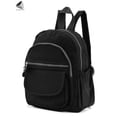 thumbnail image 3 of PULLIMORE Women Mini Nylon Backpack Casual Waterproof Travel Bags Shoulder Rucksack for Hiking Outdoor (Black), 3 of 9
