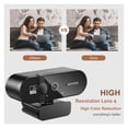 thumbnail image 3 of 4K Webcam 1080P Mini Camera 2K Full HD Webcam With Microphone 30fps USB Web Cam For Auto Focus PC Laptop Video Shooting Camera ,Easy to Operate, 3 of 7