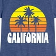 thumbnail image 3 of Instant Message - California Retro Sunset - Toddler & Youth Girls Short Sleeve Graphic T-Shirt, 3 of 6