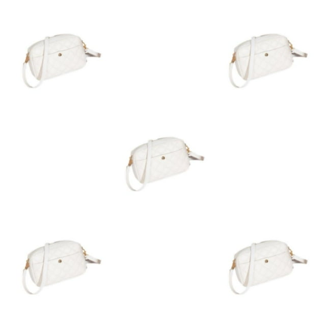 Youkk Sac à Main à Large Application Léger et Sac de Messager Portable Cadeaux à la Mode et Polyvalent Blanc 5Set