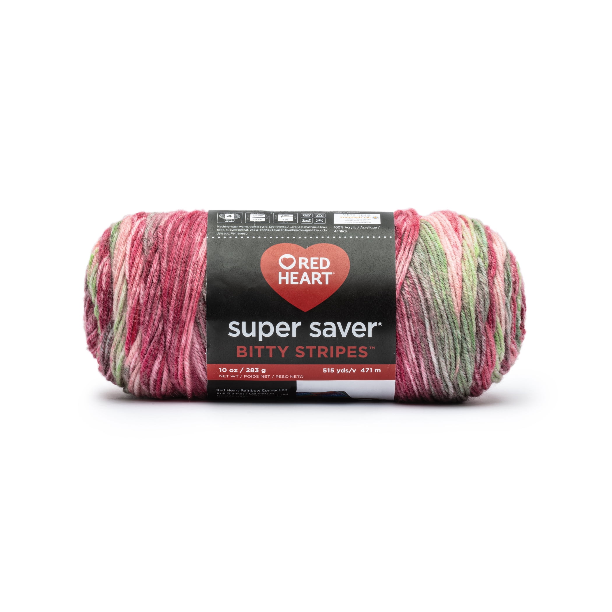 Red Heart Super Saver Bitty Stripes-Festive