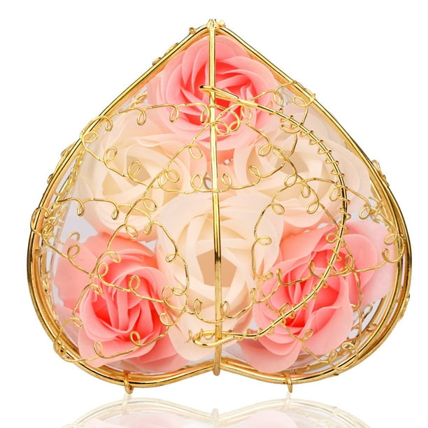 Buy 2 Save 10% Random Heart Scented Bath Body Petal Rose Flower Soap Wedding Decoration