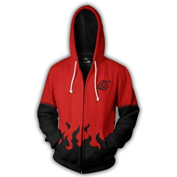 STIFH Anime Naruto Hoodie Zipper Coat Tops Thin Hoodies Sweatshirt