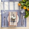 thumbnail image 3 of Design Imports CAMZ13046 DII French Blue Eco-Friendly Chambray Fine Ribbed Placemat 6 Piece, 3 of 4