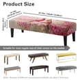 thumbnail image 7 of Jiueut Cardinal Cherry Blossom Print Dining Bench Cover, Washable Bench Seat Protector Cover with Elastic Band Breathable Rectangle Seat Cushion Long Chair Cover for Home Hotel, 7 of 7