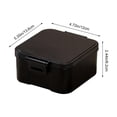 thumbnail image 3 of Portable Bento Lunch Box, Single Compartment Container with 2-in-1 Utensil, Microwave Reheatable for Office & Campus, 3 of 6