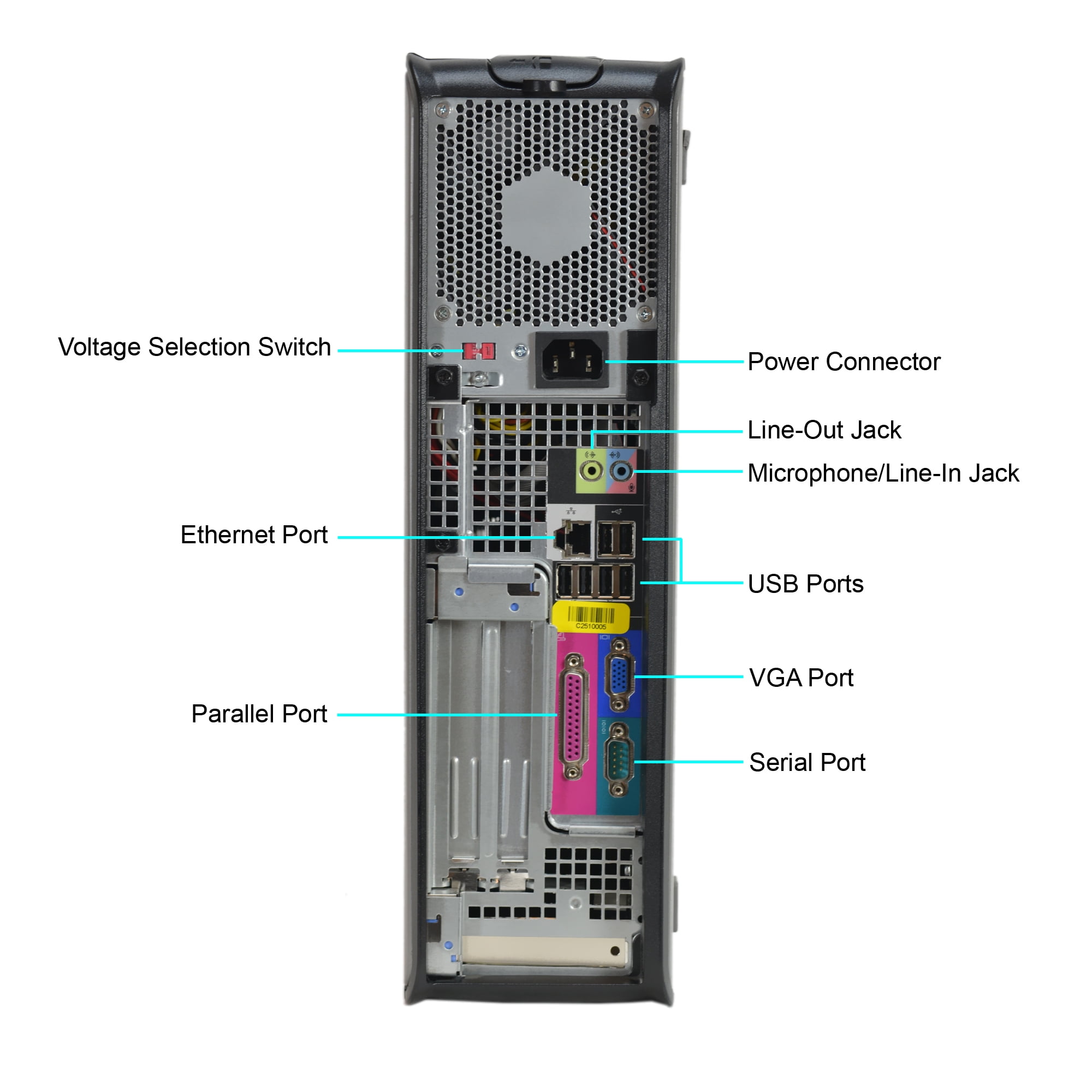 Restored Dell 745-D Desktop PC with Intel C2D-2.93 Processor, 8GB Memory, 240GB SSD-2.5 and Win 10 Pro (64-bit) (Monitor Not Included) (Refurbished)