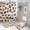 style-1033, variant on 4 Piece Bathroom Shower Curtain Sets Bath Mat U-Shaped Floor Mat Toilet Lid Oval Rug Coffee Cups And Beans Waterproof Shower Curtain Coffee Theme for Bathtub Decor