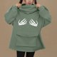 thumbnail image 4 of Sudadera con capucha para mujer Sudadera con capucha de manga larga con bolsillo de moda Sudadera con capucha de boca linda Pompotops gfhjh1788, 4 of 9