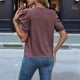 thumbnail image 3 of Suéter de Corta Abullonada para Mujer, Tops de y Verano 2025, Conjuntos de Punto, Camisa de Cuello Redondo, Blusas, Color Burdeos L, 3 of 4